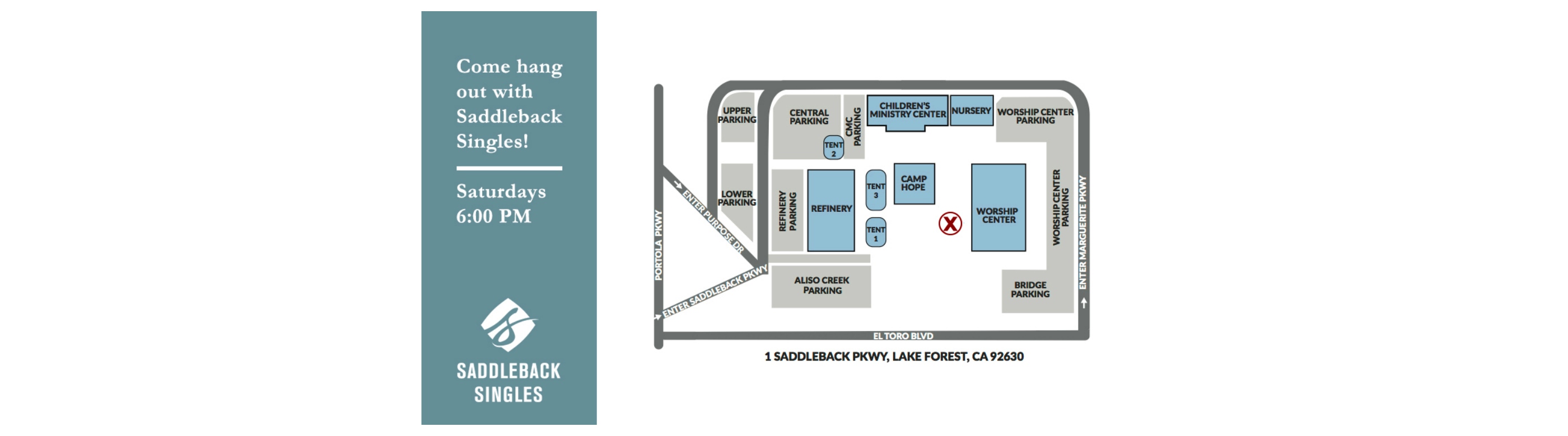 saddleback church lake forest campus map Saddleback Church Events All Singles Every Saturday Night saddleback church lake forest campus map